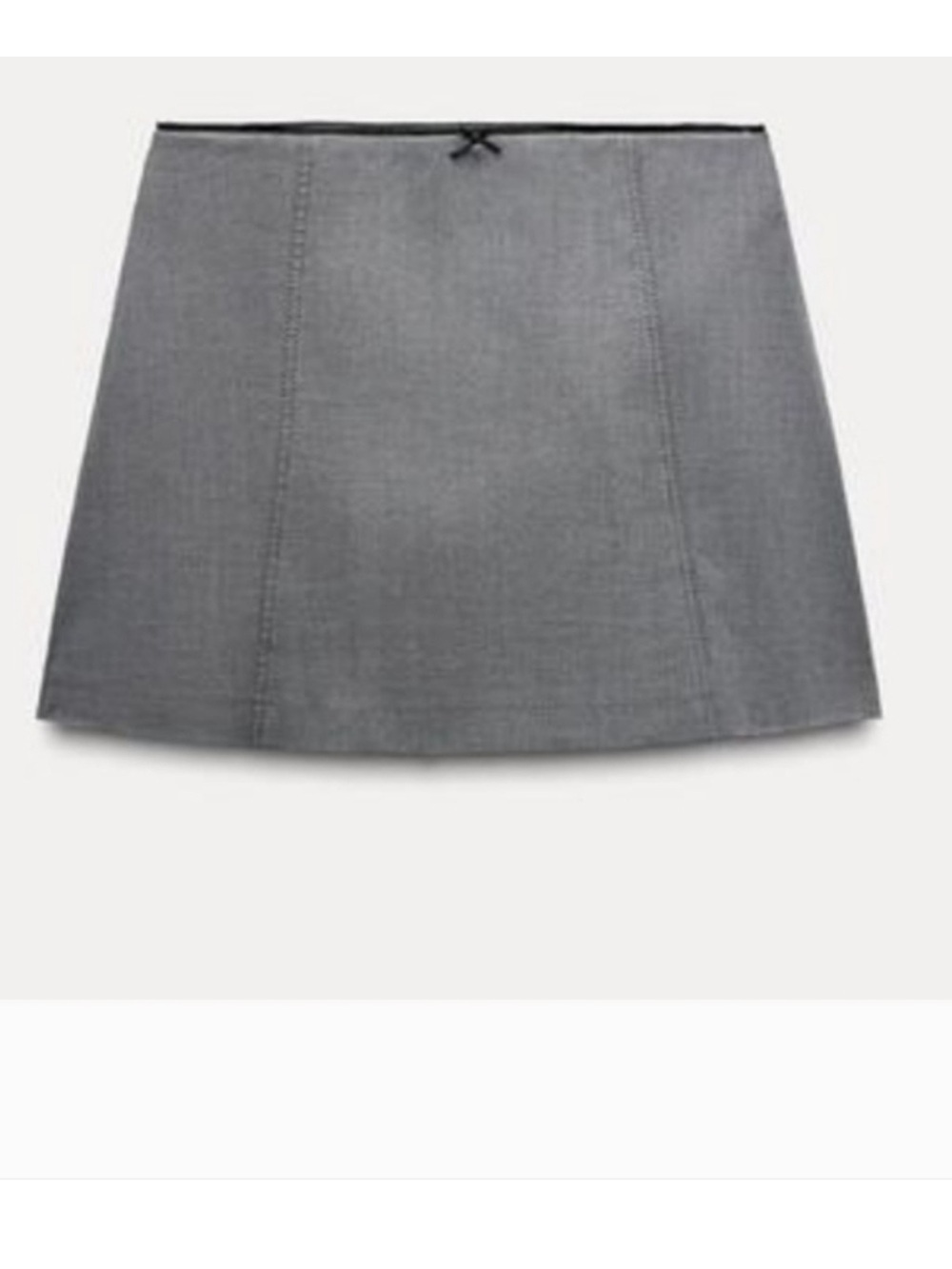 Zara Gray A-Line Mini Skirt